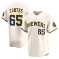 Milwaukee Brewers #65 Nestor Cortes Cream Home Limited Player Baseball Jersey