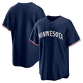 Minnesota Twins Navy Alternate Replica Team Logo Baseball Jersey