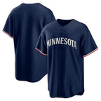 Minnesota Twins Navy Alternate Replica Team Logo Baseball Jersey