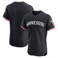 Minnesota Twins Navy Alternate Vapor Premier Elite Patch Baseball Jersey