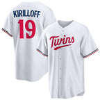 Minnesota Twins #19 Alex Kirilloff White Cool Base Stitched Baseball Jersey