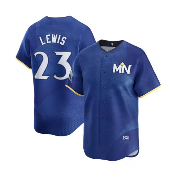 Minnesota Twins #23 Royce Lewis Royal 2024 City Connect Limited Stitched Baseball Jersey