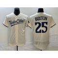 Minnesota Twins #25 Byron Buxton 2023 Cream Flex Base Stitched Baseball Jersey