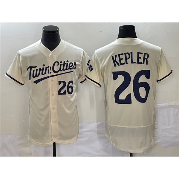 Minnesota Twins #26 Max Kepler Cream Flex Base Stitched Baseball Jersey