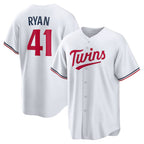 Minnesota Twins #41 Joe Ryan White Home Replica Player Baseball Jersey