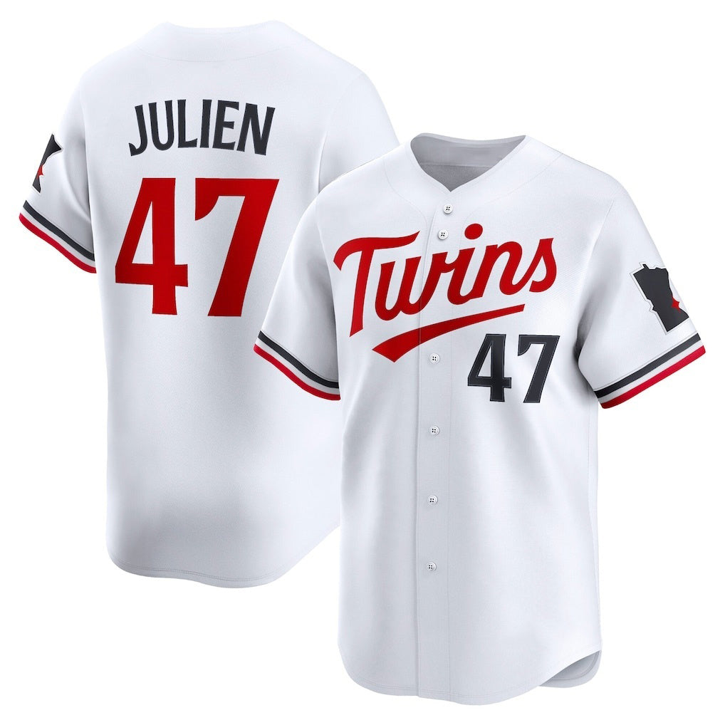 Minnesota Twins #47 Edouard Julien White Home Limited Player Baseball Jersey