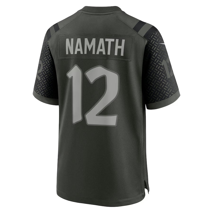 NY.Jets #12 Joe Namath 2025 Rivalries Collection Retired Player Game Jersey - Gotham Green