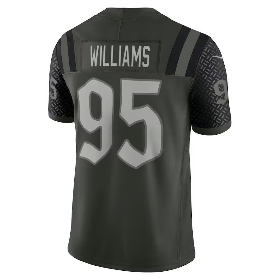 NY.Jets #95 Quinnen Williams 2025 Rivalries Collection Limited Jersey - Gotham Green