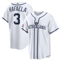 Netherlands Baseball #3 Ceddanne Rafaela 2026 World Baseball Classic Home Stadium Baseball Jersey - White