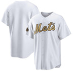 New York Mets Blank White 2022 All-Star Cool Base Stitched Baseball Jersey