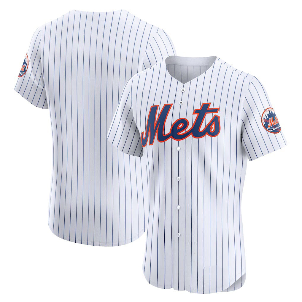 New York Mets White Home Elite Baseball Jersey