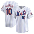 New York Mets #10 Ronny Mauricio White 2024 Home Limited Stitched Baseball jersey