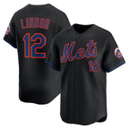 New York Mets #12 Francisco Lindor Black Alternate Limited Baseball jersey