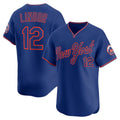 New York Mets #12 Francisco Lindor Royal Alternate Limited Player Baseball Jersey