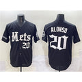 New York Mets #20 Pete Alonso Black 'Gotham Gothic Edition' Vapor Premier Limited Stitched Baseball Jersey