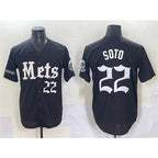 New York Mets #22 Juan Soto Black 'Gotham Gothic Edition' Vapor Premier Limited Stitched Baseball Jersey