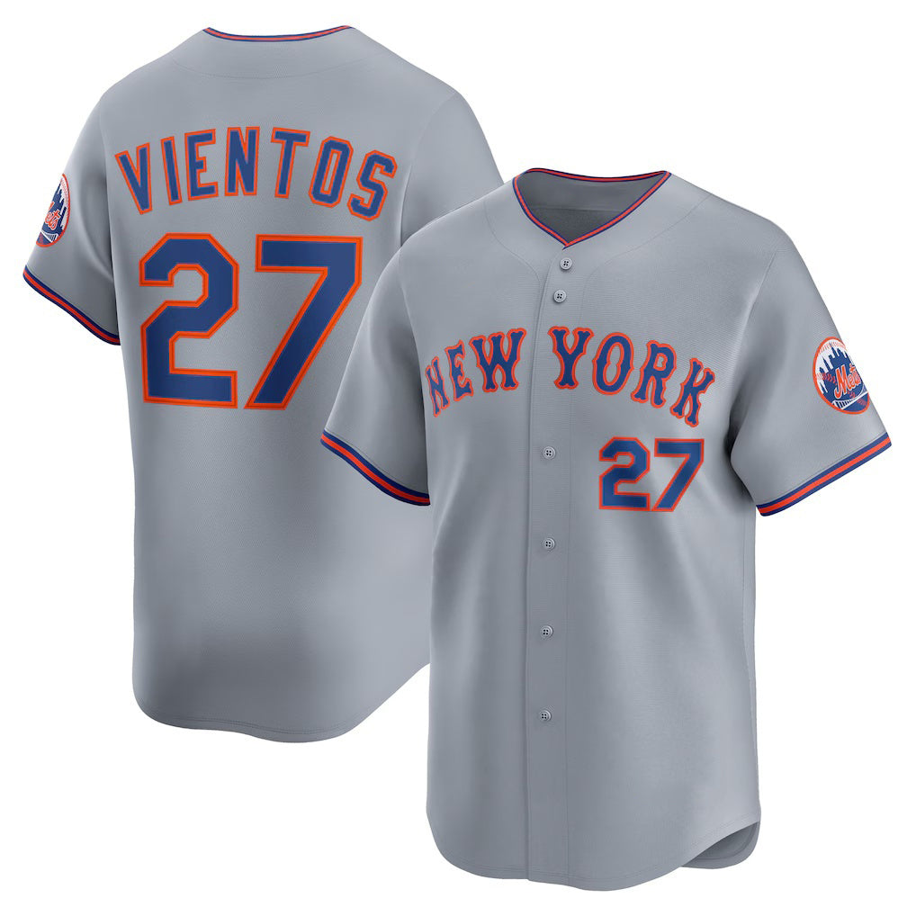 New York Mets #27 Mark Vientos Gray All-Star Limited Baseball Jersey