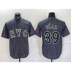 New York Mets #39 Edwin Diaz Gray 2024 City Connect Cool Baseball Jersey