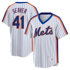 New York Mets #41 Tom Seaver White Home Cooperstown Collection Player Baseball Jersey