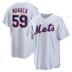New York Mets #59 Sean Manaea White Home Replica Baseball Jersey