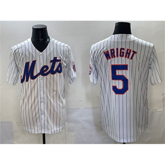 New York Mets #5 David Wright White Stitched Baseball jersey