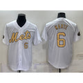 New York Mets #6 Starling Marte Number White 2022 All Star Stitched Cool Baseball jersey