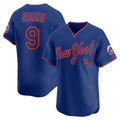 New York Mets #9 Brandon Nimmo Royal Alternate Limited Player Baseball jersey