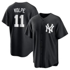 New York Yankees #11 Anthony Volpe Black Fashion Replica Player Baseball Jersey