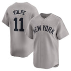 New York Yankees #11 Anthony Volpe Gray Away Limited Player Baseball Jerseys