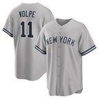 New York Yankees #11 Anthony Volpe Gray Road Replica Baseball Jerseys