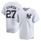 New York Yankees #27 Giancarlo Stanton White Home Limited Player Baseball Jersey