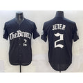 New York Yankees #2 Derek Jeter Black 'Gothic Legacy Edition' Vapor Premier Limited Stitched Baseball Jersey