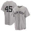 New York Yankees #45 Gerrit Cole Gray Road Replica Baseball Jersey