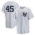 New York Yankees #45 Gerrit Cole White Home Replica Player Name Baseball Jersey
