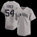 New York Yankees #54 Max Fried Gray Road Limited Player Baseball Jersey