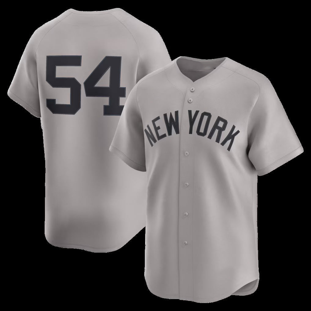 New York Yankees #54 Max Fried Gray Road Limited Player Baseball Jersey