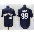New York Yankees #99 Aaron Judge Black Limited Stitched Baseball Jersey