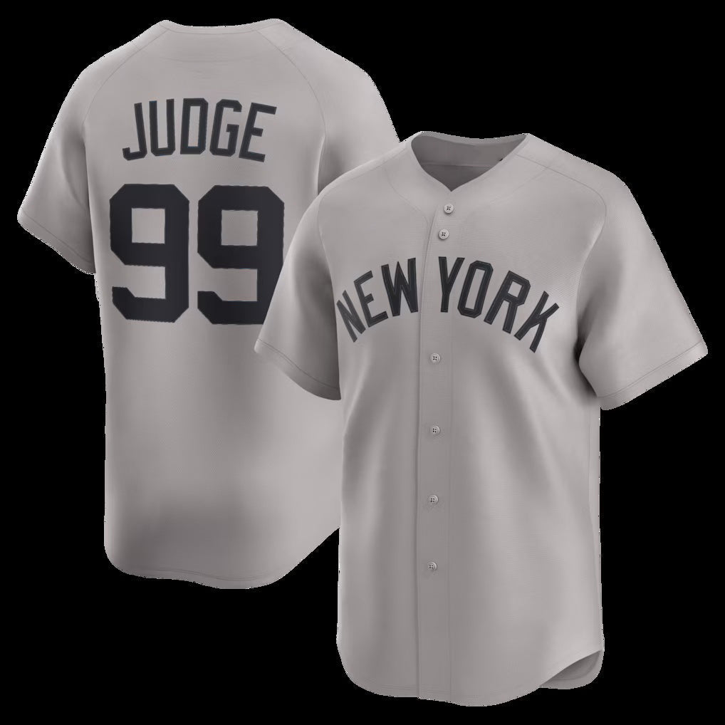 New York Yankees #99 Aaron Judge Gray Road Limited Player Baseball Jersey