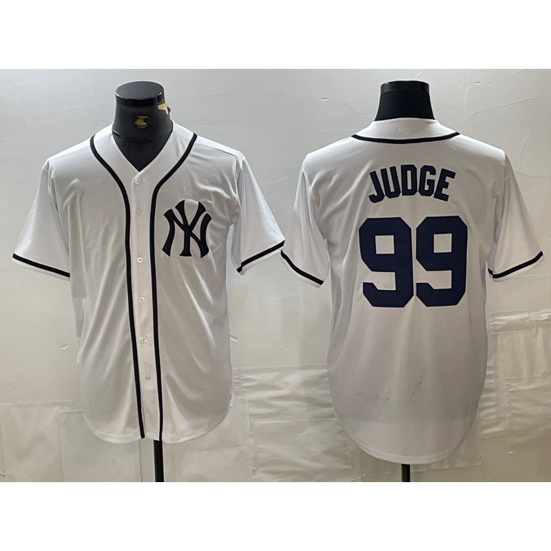 New York Yankees #99 Aaron Judge White Fashion Cool Baseball Jersey
