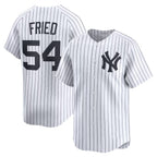 New York Yankees #54 Max Fried White Home Limited Player Baseball Jersey