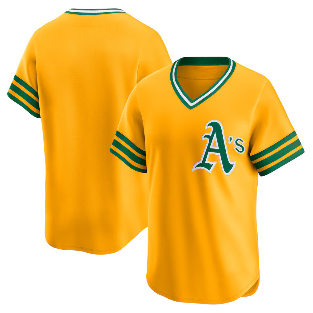 Oakland Athletics Gold Cooperstown Collection Limited Baseball Jersey