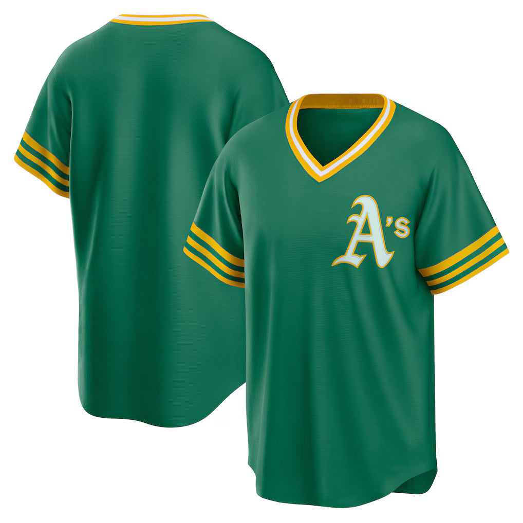 Oakland Athletics Kelly Green Road Cooperstown Collection Team Baseball Jersey