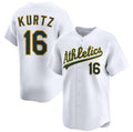 Oakland Athletics #16 Nick Kurtz White 2024 Home Limited Stitched Baseball Jersey