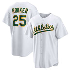 Oakland Athletics #25 Brent Rooker White Home Replica Baseball Jersey