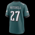 P.Eagles #27 Quinyon Mitchell Midnight Green Team Game Jersey
