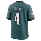 P.Eagles #4 Jake Elliott Midnight Green Team Game Jersey