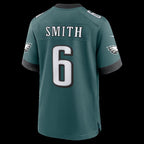 P.Eagles #6 DeVonta Smith Midnight Green Team Game Jersey