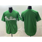Philadelphia Phillies Blank Green Limited Stitched Baseball Jersey