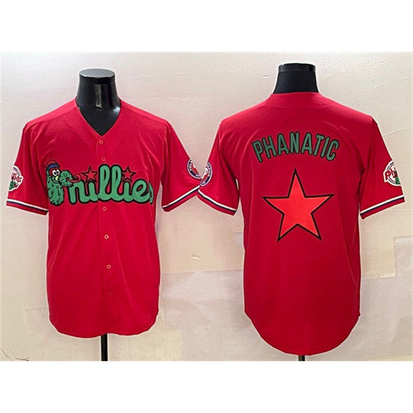Philadelphia Phillies Red Phanatic Limited Stitched Baseball Jersey