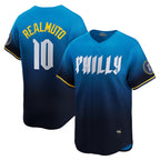 Philadelphia Phillies #10 J.T. Realmuto Blue 2024 City Connect Limited Player Baseball Jersey